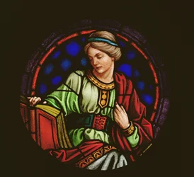 Érudition ou Sainte Lucie (vitrail)